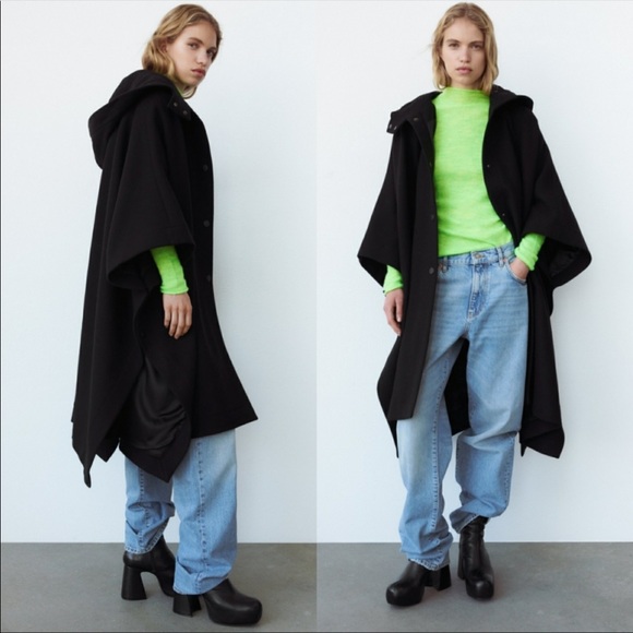 Zara limited edition wool blend cape - Picture 3 of 7